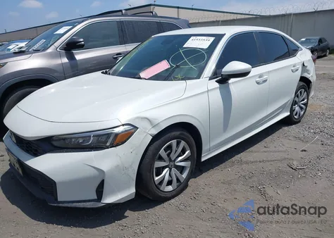 2025 Honda Civic Lx from USA, damaged, VIN 2HGFE2F22SH558612